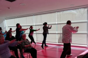 Participantes de la clase Taiji Quan en León