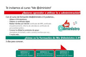 Cartel curso e-administración